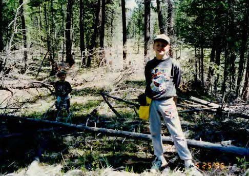 eddie in the forest